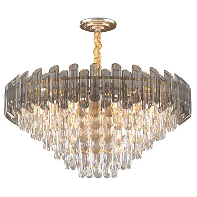 Large Crystal Chandelier for Villas Nordic Led Gold Luxury Lighting