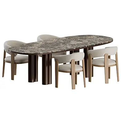 Chloe Chair Simmy Table by Giulio Marelli