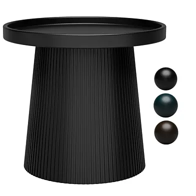 modern fluted side table