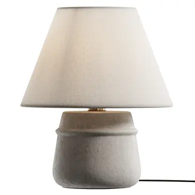 Zara Home Ceramic Table Lamp Linen Lampshade