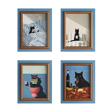 Painting set Cats 001