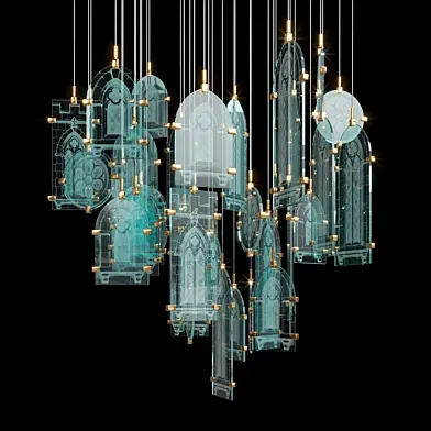 Световая композиция — готика, окно, Vargov®Design - LC0599