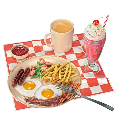 Завтрак в американском Diner