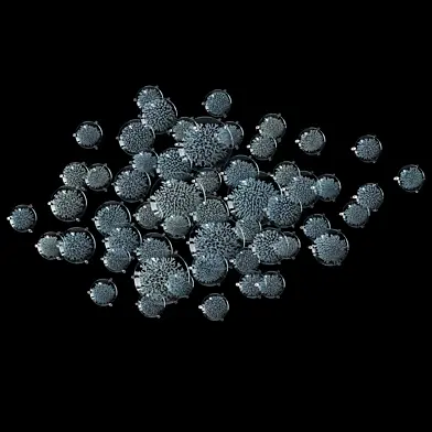 Настенно-потолочная декоративная композиция — океан, медуза, Vargov®Design - LC0600