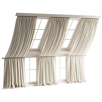 Attic Draped Curtains