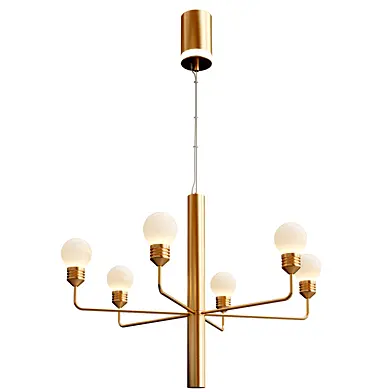 RAGGIERA tiered alabaster globe chandelier