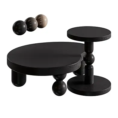 Coffee table Heiko 1-2  Black