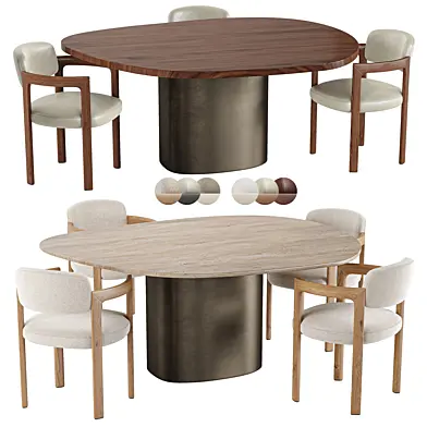 Giulietta Chair & Bezier Table by Minotti