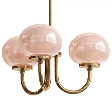 Traditional French Oval Iron Glass Chandelier