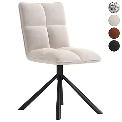Chaise pivotante en tissu (lot de 2) IENA
