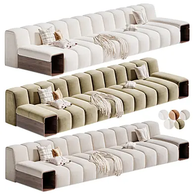 Ruffle Modular Sofa 01 by Minotti