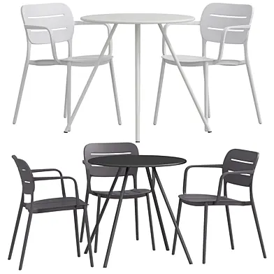 Table Montjoi and Chair Morella Dining set