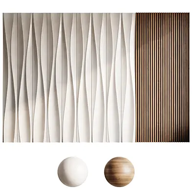 Minimalist Nordic Wave 3D Wall Panel 6