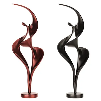 Dance Flow — Metal Abstract Sculpture (Two Colors)