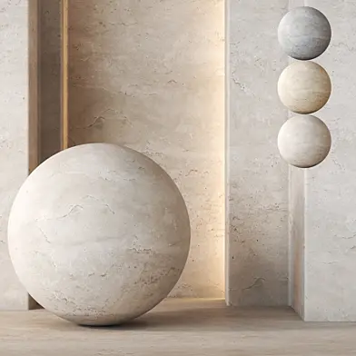 Travertine Texture 4K - Seamless - 46