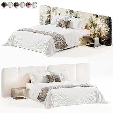 Modern Japandi Double Bed 02