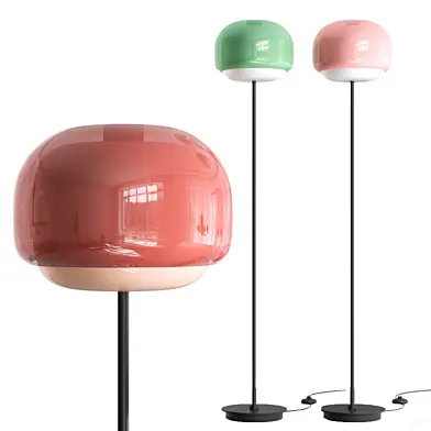 Clinco Artistic Colored Glass Floor Lamp