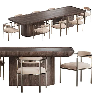 Cinta Arm Chair Costom oak table
