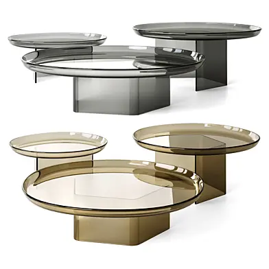 Cattelan Italia Standard Round Glass Coffee Tables