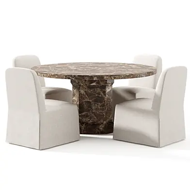 RH Antic Round Dining Table 60
