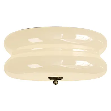 Mid Century Modern Ceiling Light Living Room Cream Glass Chandelier Flush Mount