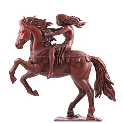 Horse Decor Red