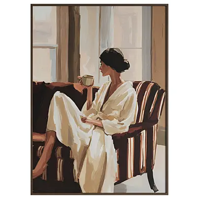 Quiet Woman With Cup
