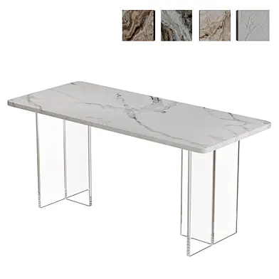 Modern Minimalist Acrylic Dining Table