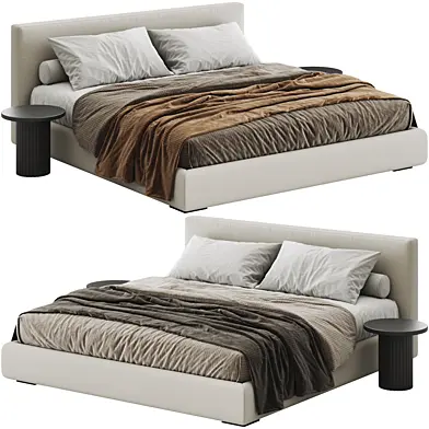 Modern Double Bed - 019