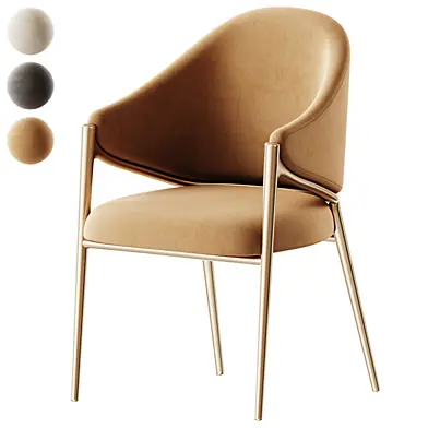 Karratha boucle fabric dining chair