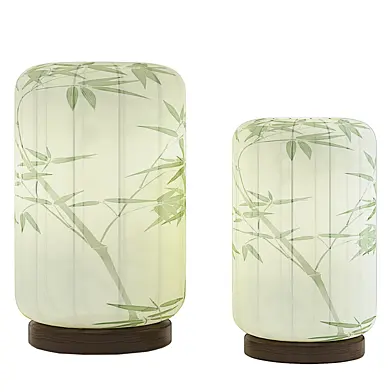 Ink Wash Calligraphy Lampshade01