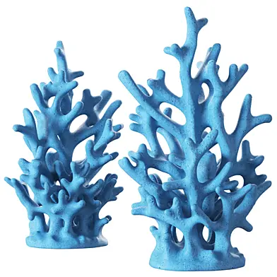 Blue Coral Sculpture