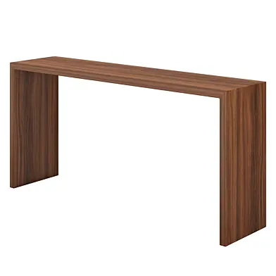 Wood waterfall console
