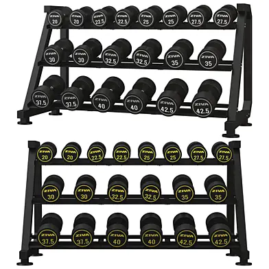XP 3 TIER DUMBBELL RACK WITH SADDLES