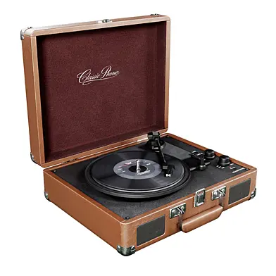 Vintage Gramophone Style Record Player