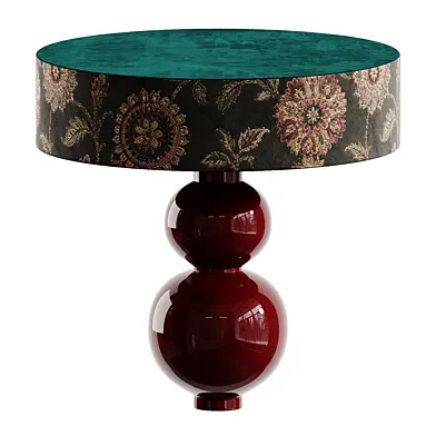 Floral Pedestal Side Table