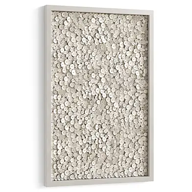 Настенное панно из кокосовых дисков Amalia Coco Wall Decor Natural by Palecek