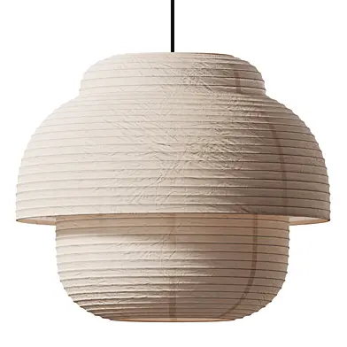 PAPIER Double White Paper Hat Chandelier