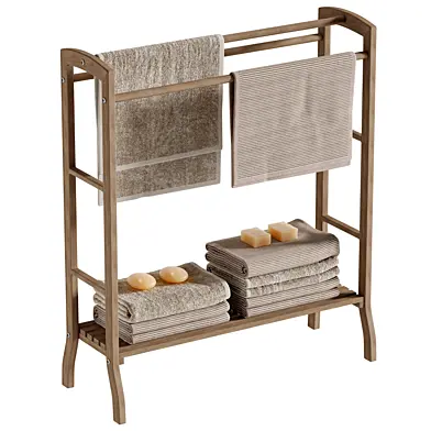 Wooden Towel Rack 12
