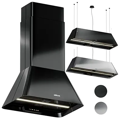 Elica Ikona Hood black and silver corona