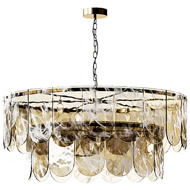 Traditional Classic Chandelier Light Metal Glass Ceiling Light