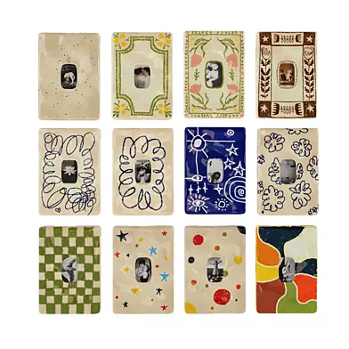 Ceramic photo frames