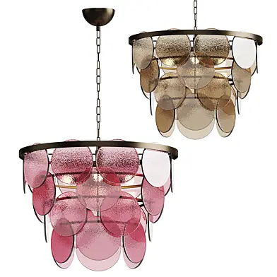 Lampara Kiarna rosa pendant light