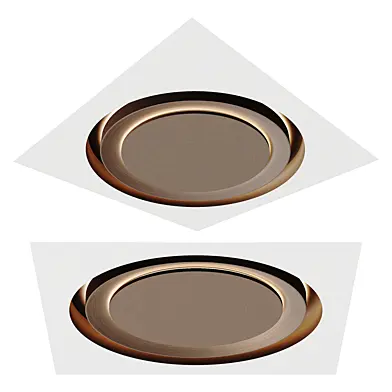 Modern ceiling 021 - Modern Round Decorative Ceiling Panel with LED Light