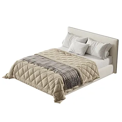 Molteni C Ribbon Fabric Bed