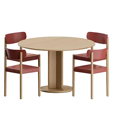 Pack Chair Chisel Table by Hay