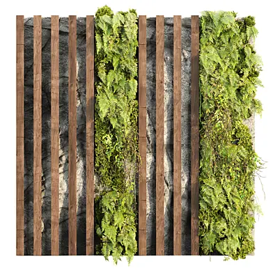 Vertical Green Wall 540 3D Plant Model