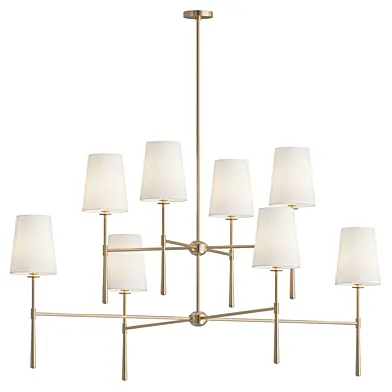 Thalen Mid Century Fabric Tapered Chandelier