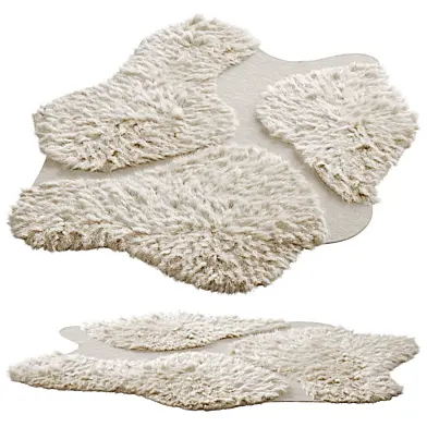 Organic Shaped Fur Rug