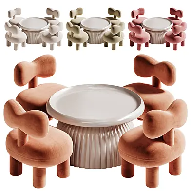 Mushroom Table and Pippa Chair
